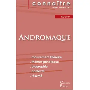 Du Cenacle Editions Andromaque - Fiche De Lecture pas cher