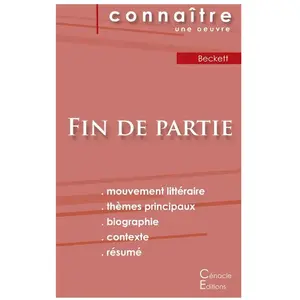 Du Cenacle Editions Fin De Partie - Fiche De Lecture pas cher