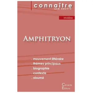 Comparateur de prix : Du Cenacle Editions Amphitryon - Fiche De Lecture