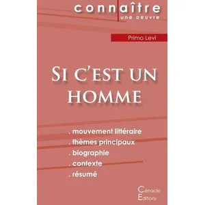 Du Cenacle Editions Si C'est Un Homme - Fiche De Lecture pas cher