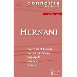 Comparateur de prix : Du Cenacle Editions Hernani De Victor Hugo - Fiche De Lecture