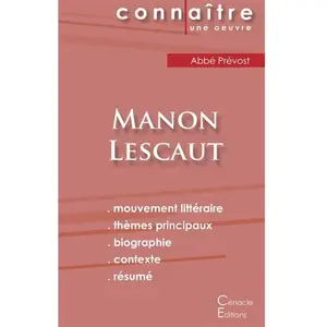 Du Cenacle Editions Manon Lescaut - Fiche De Lecture