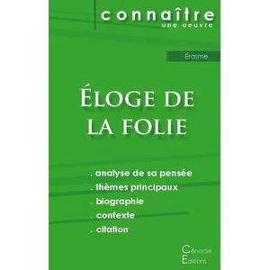 Du Cenacle Editions Eloge De La Folie - Fiche De Lecture pas cher