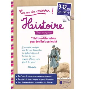 Librairie Des Ecoles Histoire, Temps contemporains CM1-CM2-6e: 11 lettres détachables pour éveiller la curiosité pas cher
