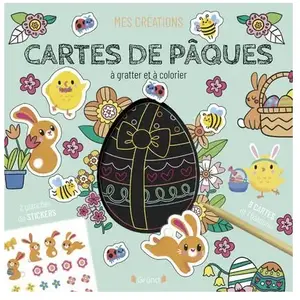 ISBN Editions Gründ Cartes de Pâques à gratter et à colorier pas cher
