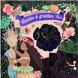Cartes À Gratter Fluo - 10 Cartes + 1 Bâtonnet