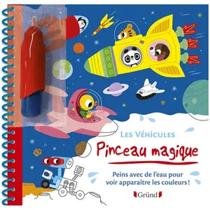 ISBN Grund Les véhicules: Peins avec de l'eau pour voir apparaître les couleurs ! Avec 1 pinceau pas cher