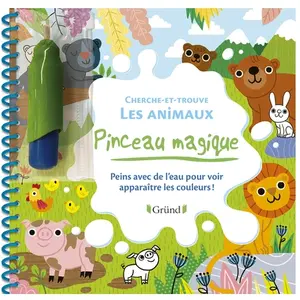 ISBN Grund Cherche Et Trouve Les Animaux - Avec Un Pinceau pas cher