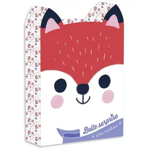 Grund Ma Boîte Surprise Renard - Avec 1 Bracelet, 50 Strass, 2 Cartes À Gratter En Forme De Renard, 2 Cartes En Strass, 1 Bâtonnet, 1 Planche De Stickers, Et 4 Feuilles D'origamis pas cher
