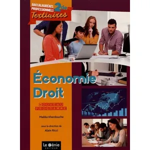 Le Genie Editeur Economie-Droit 2de Bac Pro TertiairesVendu parrakuten