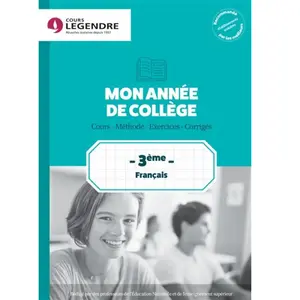 Cours Legendre Eds Français 3e pas cher