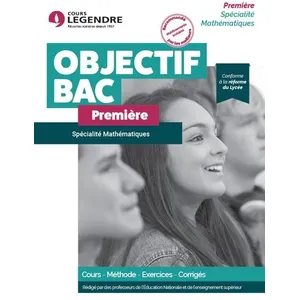 Cours Legendre Eds Spécialité mathématiques Première pas cher