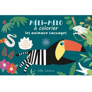 Mila Boutan Eds Les Animaux Sauvages - Méli-Mélo À Colorier pas cher