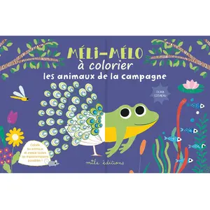 Mila Boutan Eds Les animaux de la campagne: Méli-mélo à colorier pas cher