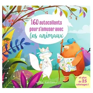 Mila Boutan Eds 160 autocollants pour s'amuser avec les animaux pas cher