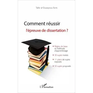 L'harmattan Comment réussir l'épreuve de dissertation ? pas cher