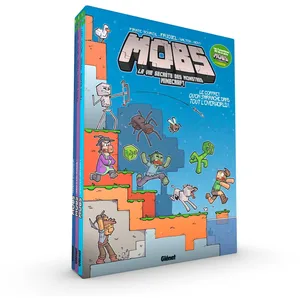 Comparateur de prix : Glénat Mobs, La Vie Secrète Des Monstres Minecraft - Tomes 1 À 3 - Cof...