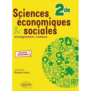 Ellipses Sciences économiques et sociales 2nd pas cher