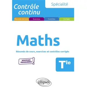 Ellipses Spécialité Maths Tle pas cher