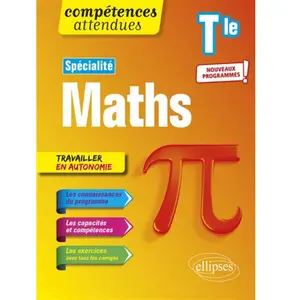 Ellipses Spécialité Mathématiques Tle pas cher