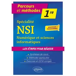 Ellipses Spécialité Nsi (Numérique Et Sciences Informatiques) 1re pas cher