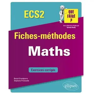 Ellipses Mathématiques Ecs 2e Année pas cher