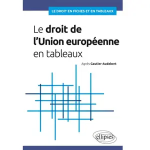 Ellipses Le droit de l'Union européenne en tableaux pas cher