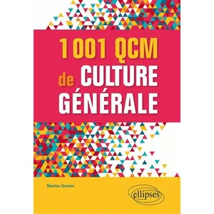 Ellipses 1001 Qcm De Culture Générale pas cher