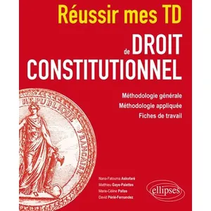 Ellipses Réussir mes TD de Droit constitutionnel pas cher