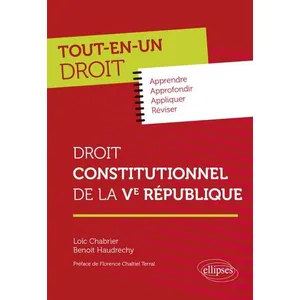 Ellipses Droit constitutionnel de la Ve République pas cher