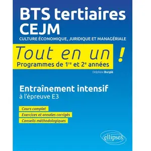 Ellipses Bts Tertiaires Cejm pas cher