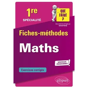 Ellipses Spécialité Mathématiques 1re pas cher