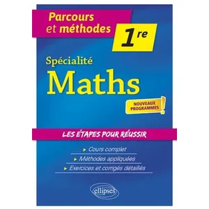 Ellipses Spécialité Mathématiques 1re pas cher