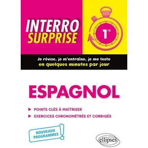 Ellipses Espagnol 1re - Points Clés À Maîtriser, Exercices Chronométrés pas cher
