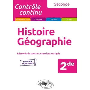 Ellipses Histoire-Géographie 2de pas cher