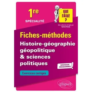 Ellipses Spécialité Histoire-Géographie, Géopolitique & Sciences Politiques 1re pas cher