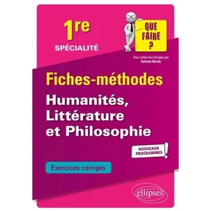 Ellipses Spécialité Humanités, Littérature Et Philosophie 1re pas cher