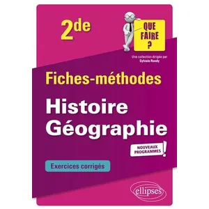 Ellipses Histoire-Géographie 2nd pas cher
