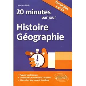 Ellipses 20 Minutes D'histoire-Géographie Par Jour Tles L Et Es pas cher