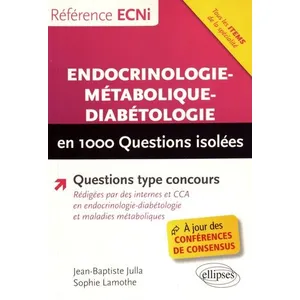 Ellipses Endocrinologie-métabolique-diabétologie en 1000 questions isolées pas cher