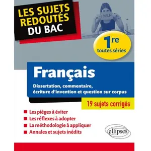 Comparateur de prix : Ellipses Les Sujets Redoutés Du Bac Français 1re Toutes Séries