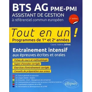 Comparateur de prix : Ellipses BTS AG PME-PMI Assistant de gestion à référentiel européen - ...
