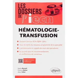 Ellipses Hématologie-Transfusion pas cher