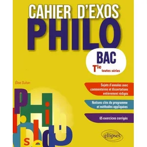Comparateur de prix : Ellipses Cahier D'exos Philo Bac Tle Toutes Séries