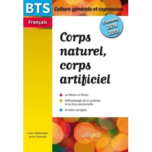 Ellipses Bts Français Corps Naturel, Corps Artificiel pas cher