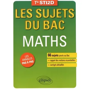 Ellipses Mathématiques Tle Sti2d pas cher