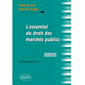 Ellipses L'essentiel Du Droit Des Marchés Publics pas cher