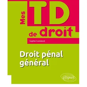 Ellipses Droit Pénal Général pas cher