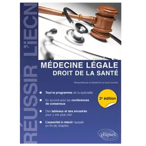 Ellipses Médecine Légale - Droit De La Santé pas cher