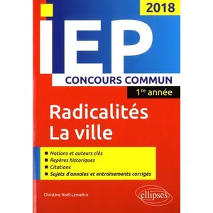 Ellipses Radicalité - La Ville - Concours Commun Iep, 1re Année pas cher
